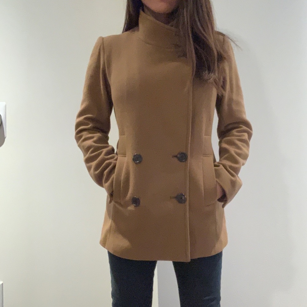 Club Monaco Tan Peacoat